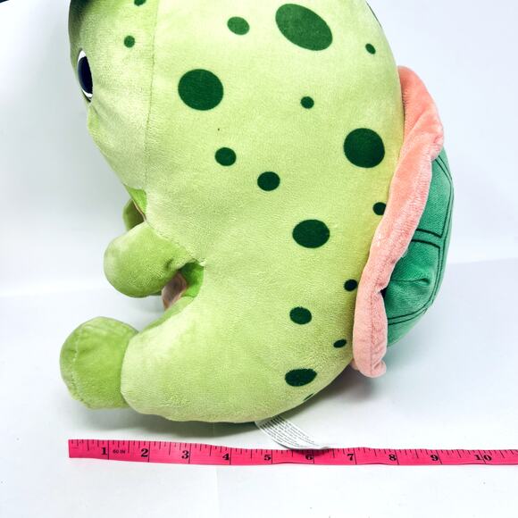 Whitehouse Leisure Turtle Plush Green Soft Stuffed Animal 12" Toy Glitter Eyes - Picture 4 of 11